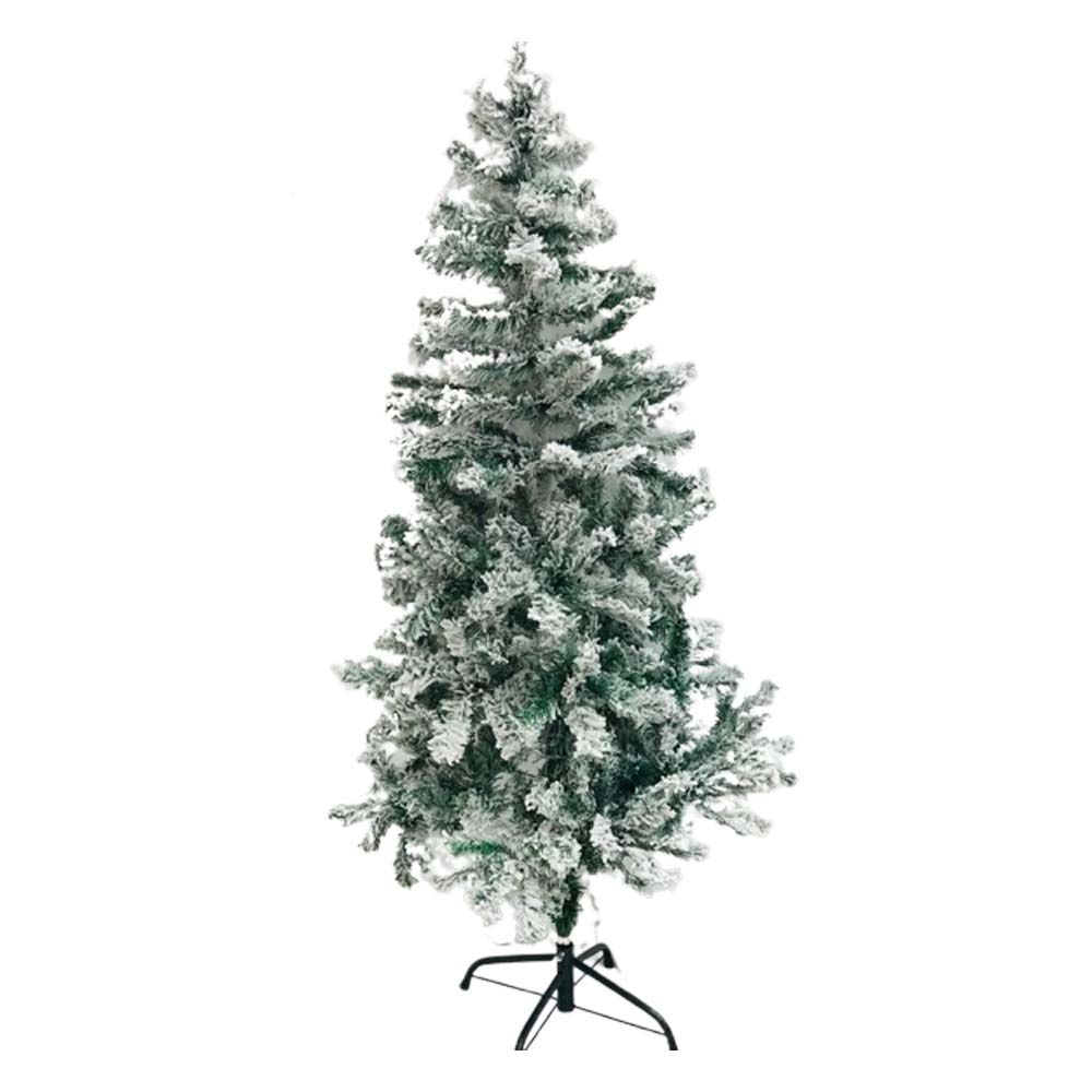 Merry Christmas - Christmas Pine Tree with Snow Flocked - 5ft
