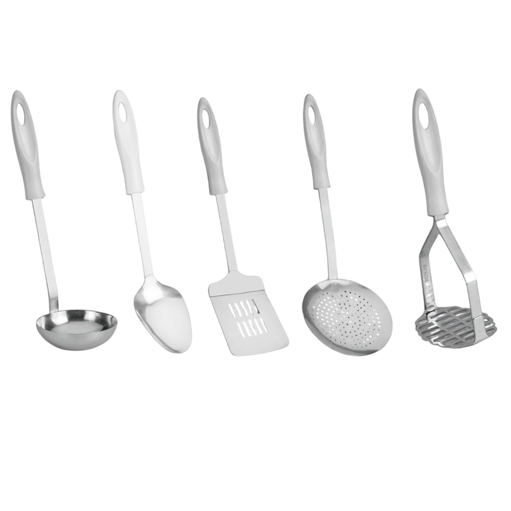 Metaltex - Kristall Kitchen Utensil Set – 5 Pcs