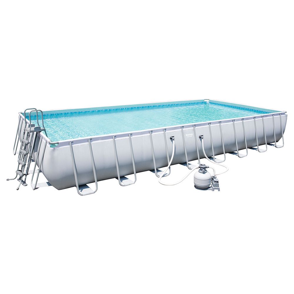 Bestway - XL Power Steel Rectangular Pool Set 956x488x132cm