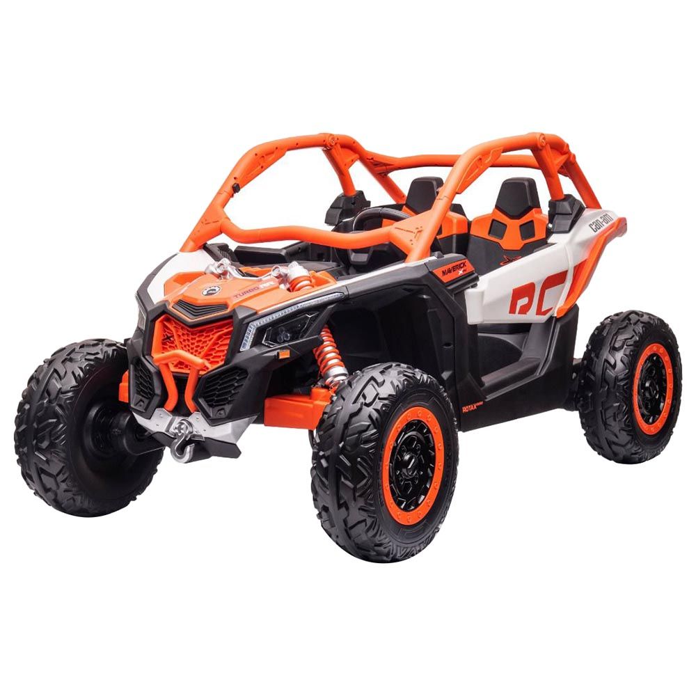 Megastar - 24V Licensed Can-Am Maverick Ride-On UTV - White