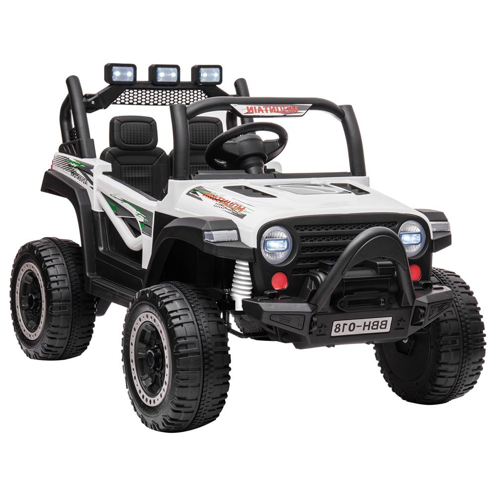 Myts - Kids Mountain Jeep Style Ride-on Car 12V - White