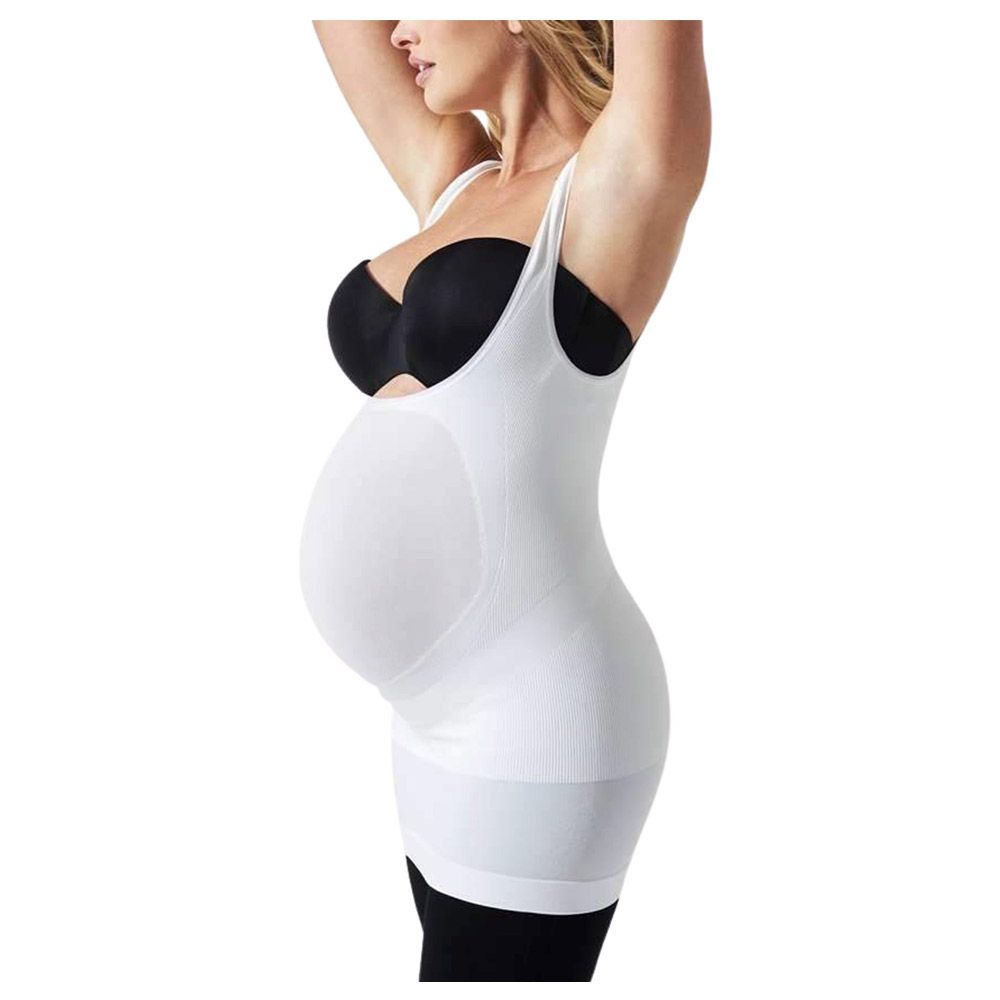 Mums & Bumps - Blanqi Underbust Belly Support Tank - White