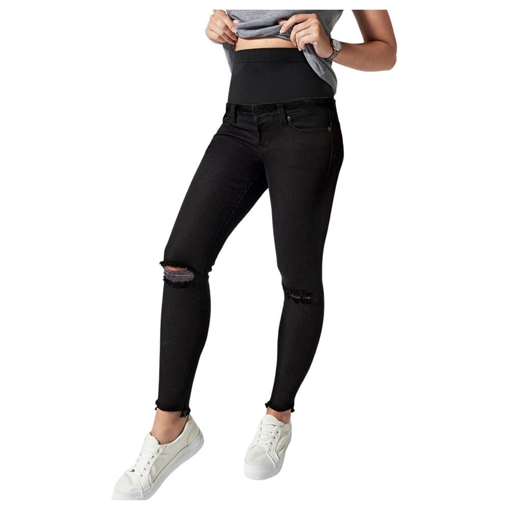 Mums & Bumps Postpartum Skinny Jeans - Black Wash