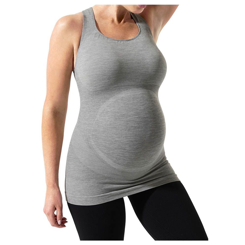 Mums & Bumps Blanqi Sport Maternity Crossback Tank - Grey