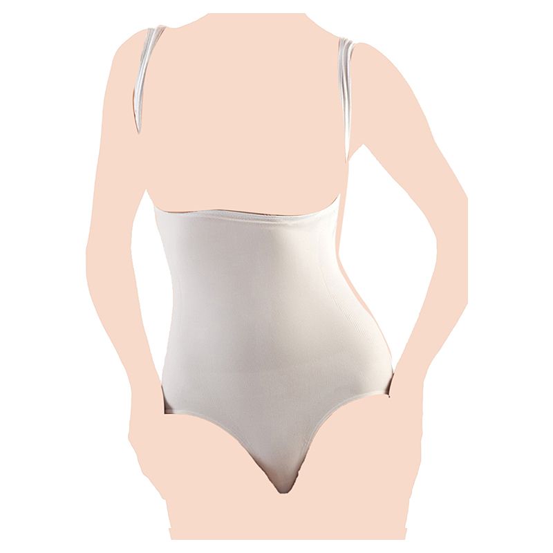 Mums & Bumps - Gabrialla Open Bust Full Body Suit Ivory