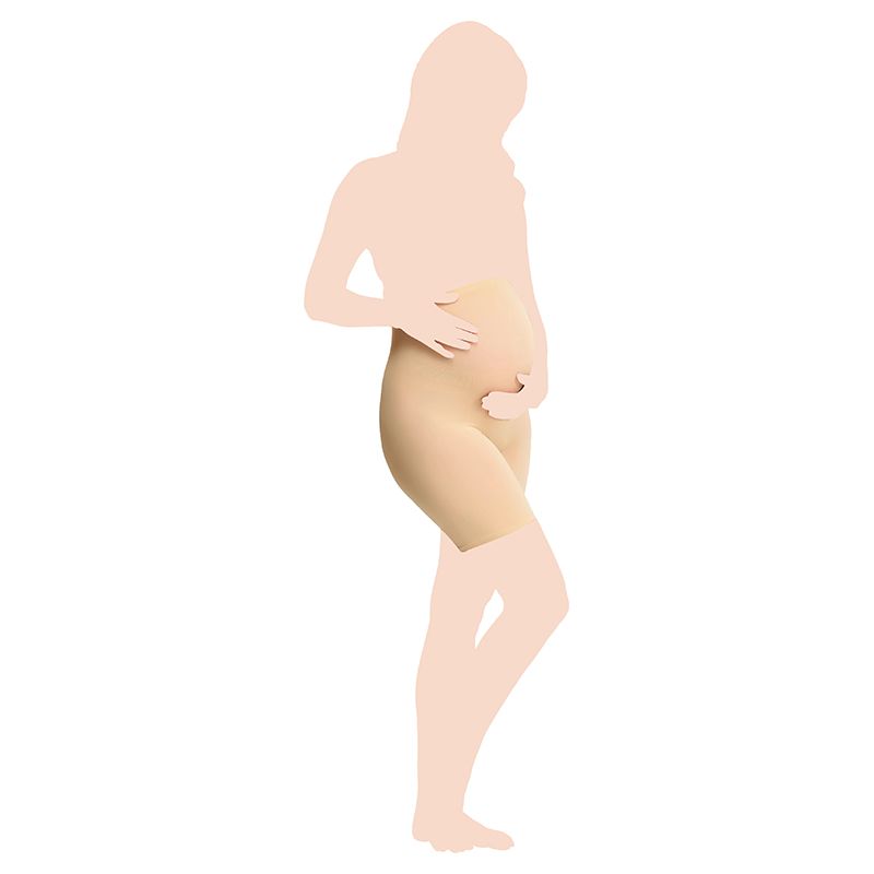 Mums & Bumps - Mamsy Maternity Support Shorts - Nude