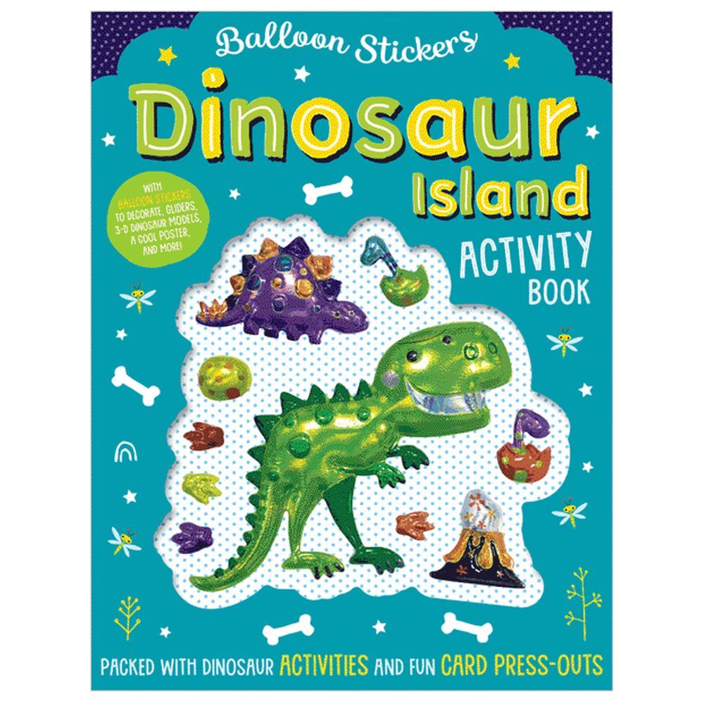 Balloon Stickers Dinosaur Island Activity Book
