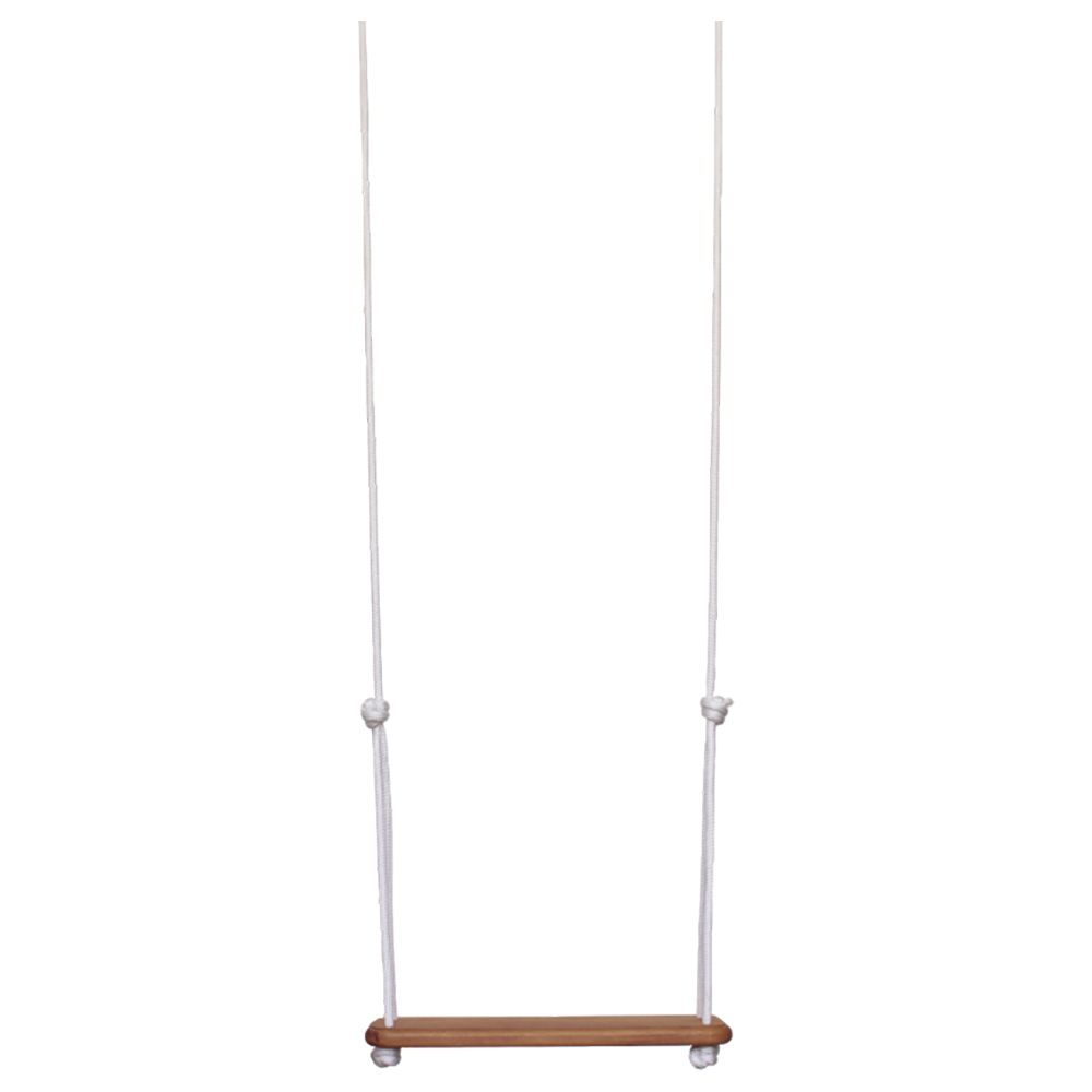 Solvej - Wooden Board Swing - White Rope
