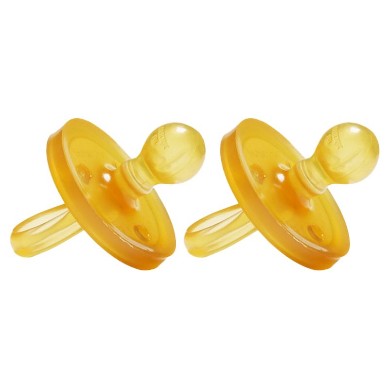 Natursutten - Original Round Natural Rubber Pacifier -  Pack of 2 - L  - 12M+
