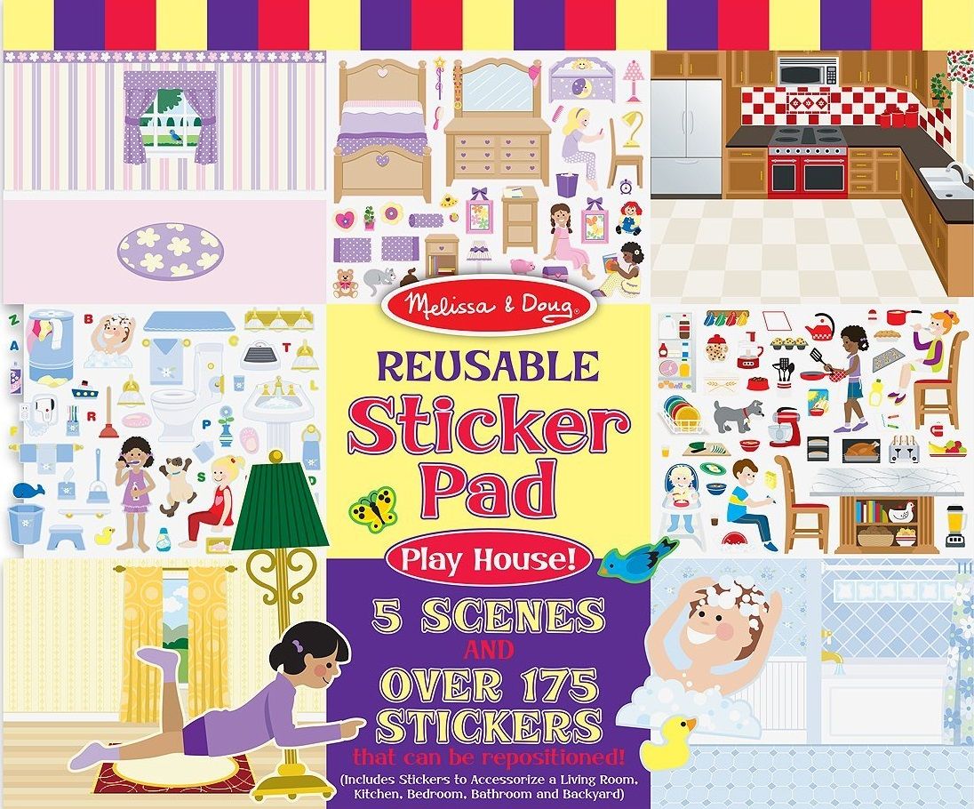 Melissa & Doug - Reusable Sticker Pad - Playhouse