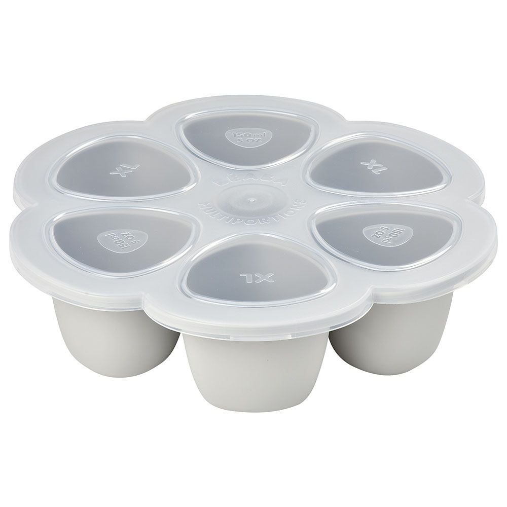Beaba - Silicone Multiportions 6x150ml - White