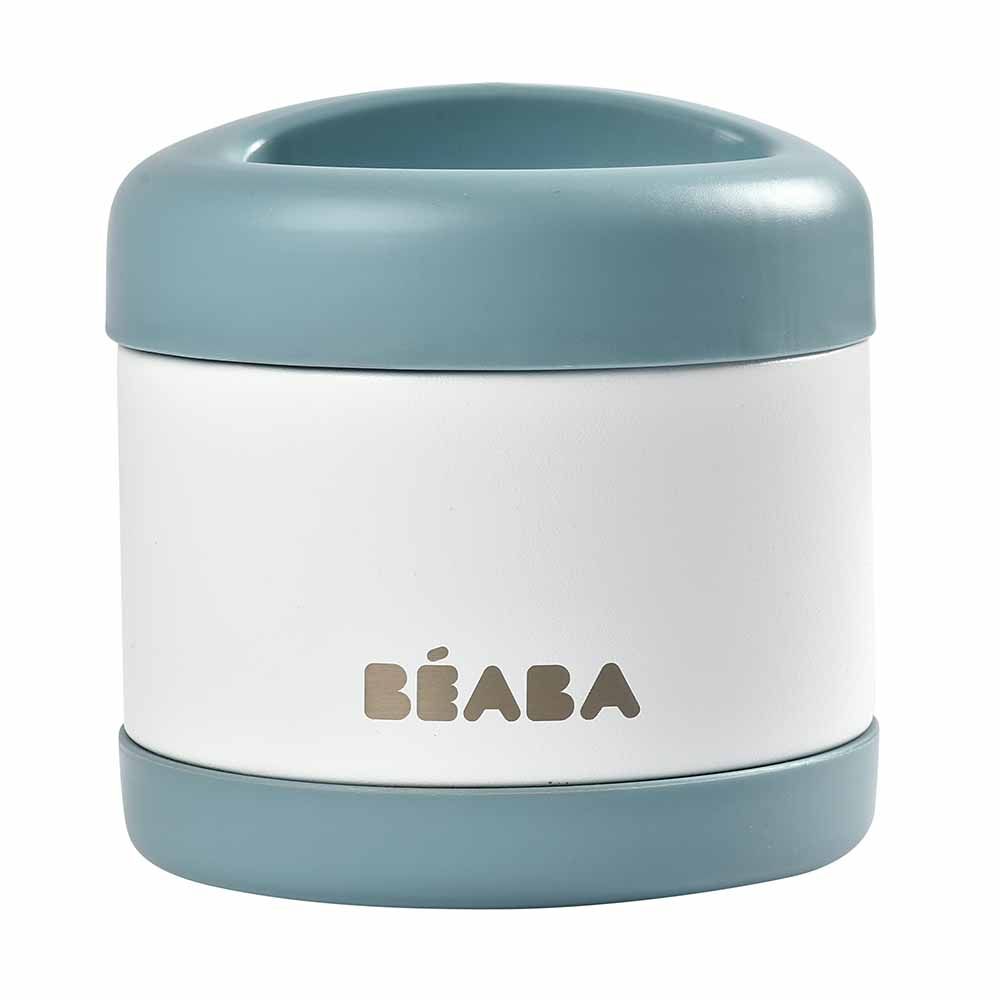 Beaba - Thermo-Portion Food Storage Jar 500ml - Baltic Blue/White