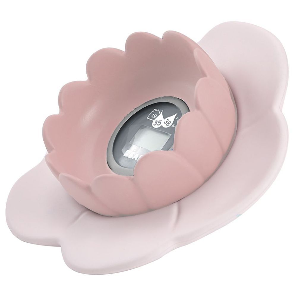 Beaba - Lotus Multi-Functional Bath Thermometer - Old Pink