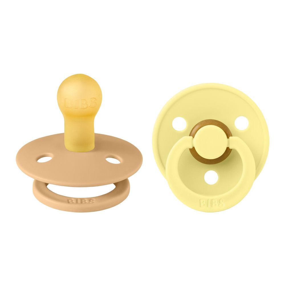 Bibs - Colour S1 Pacifiers - Pack of 2 - Desert Sand/Sunshine