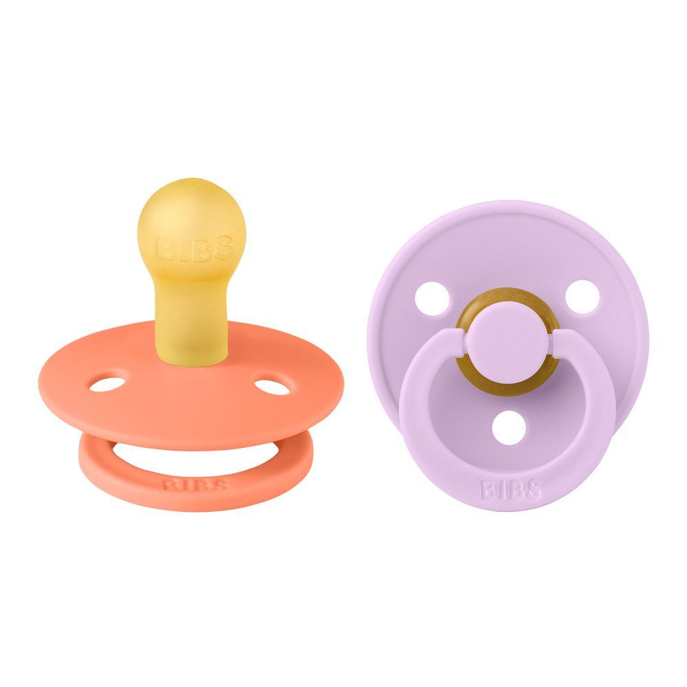 Bibs - Colour S1 Pacifiers - Pack of 2 - Papaya/Violet Sky