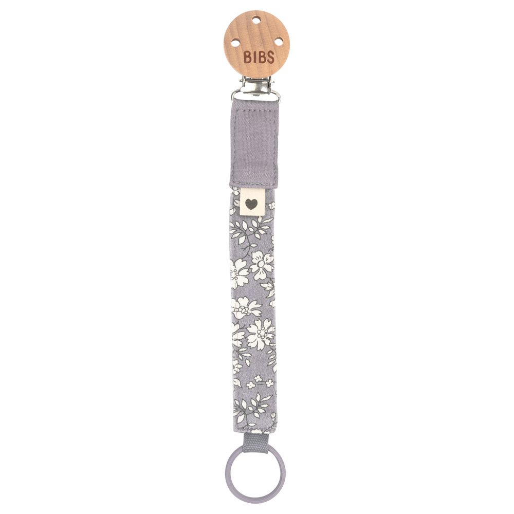 Bibs - Liberty Pacifier Clip Capel - Fossil Grey