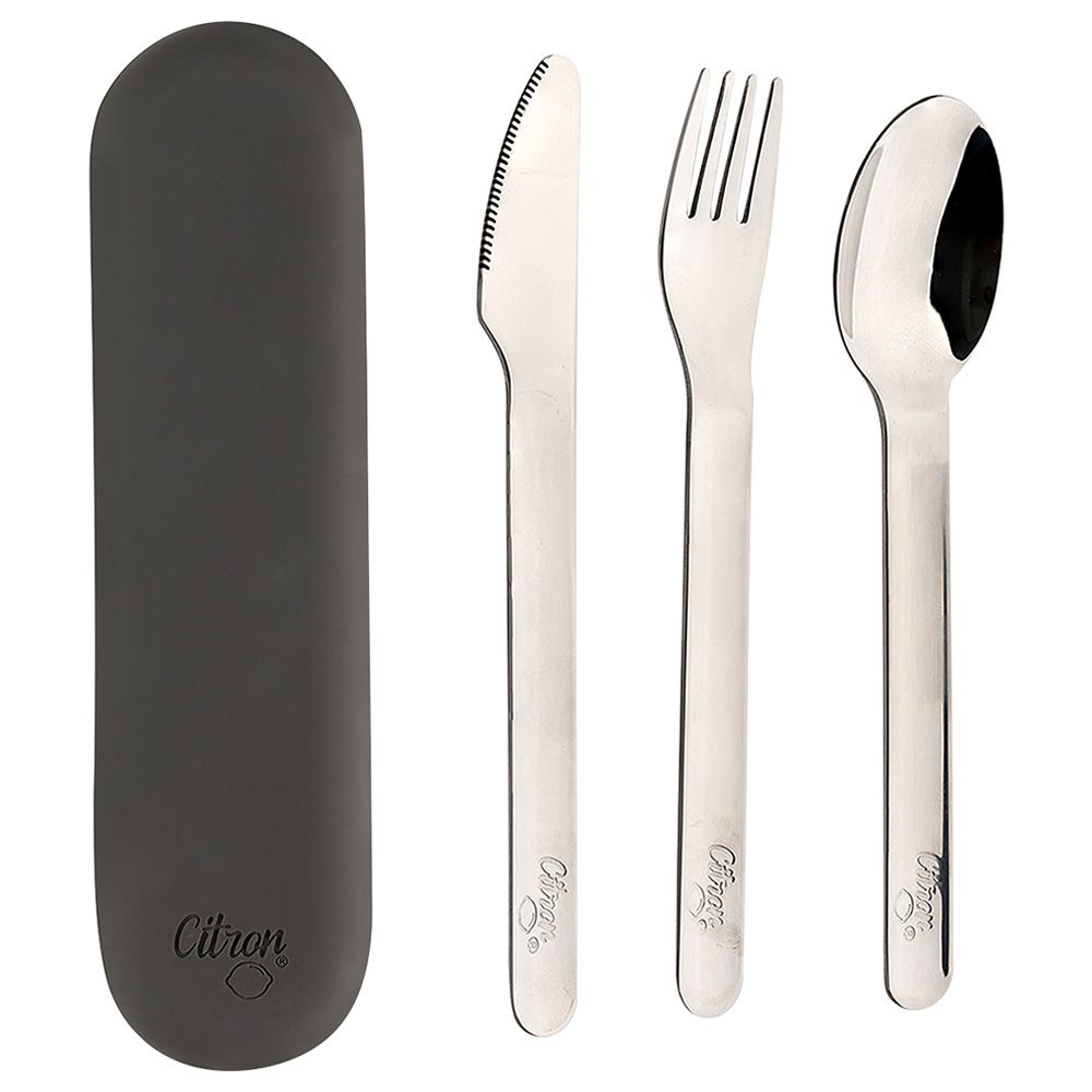 Citron - Cutlery Set - Black