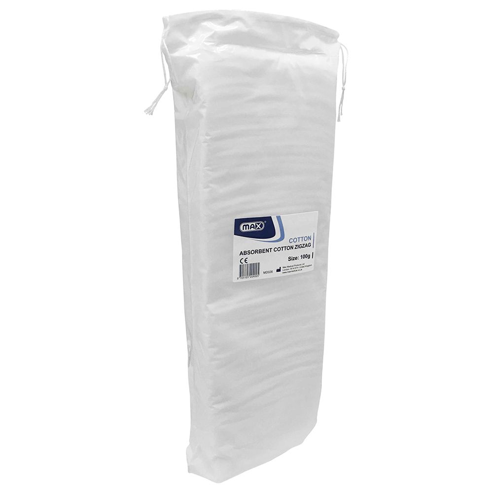 ماكس - قطن ممتص بنقشة متعرجة - 100غ