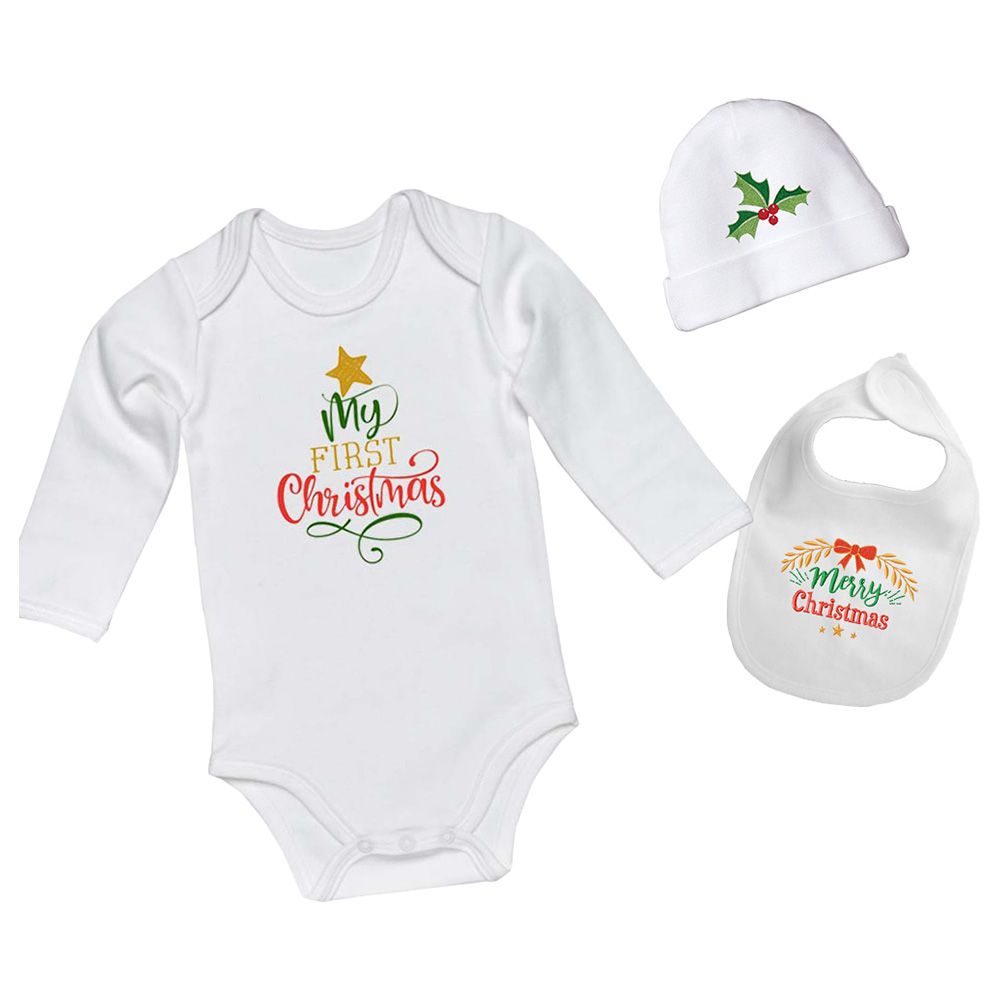 Creative Costumez - 3pc-Set - Personalized Baby 1st Christmas Set