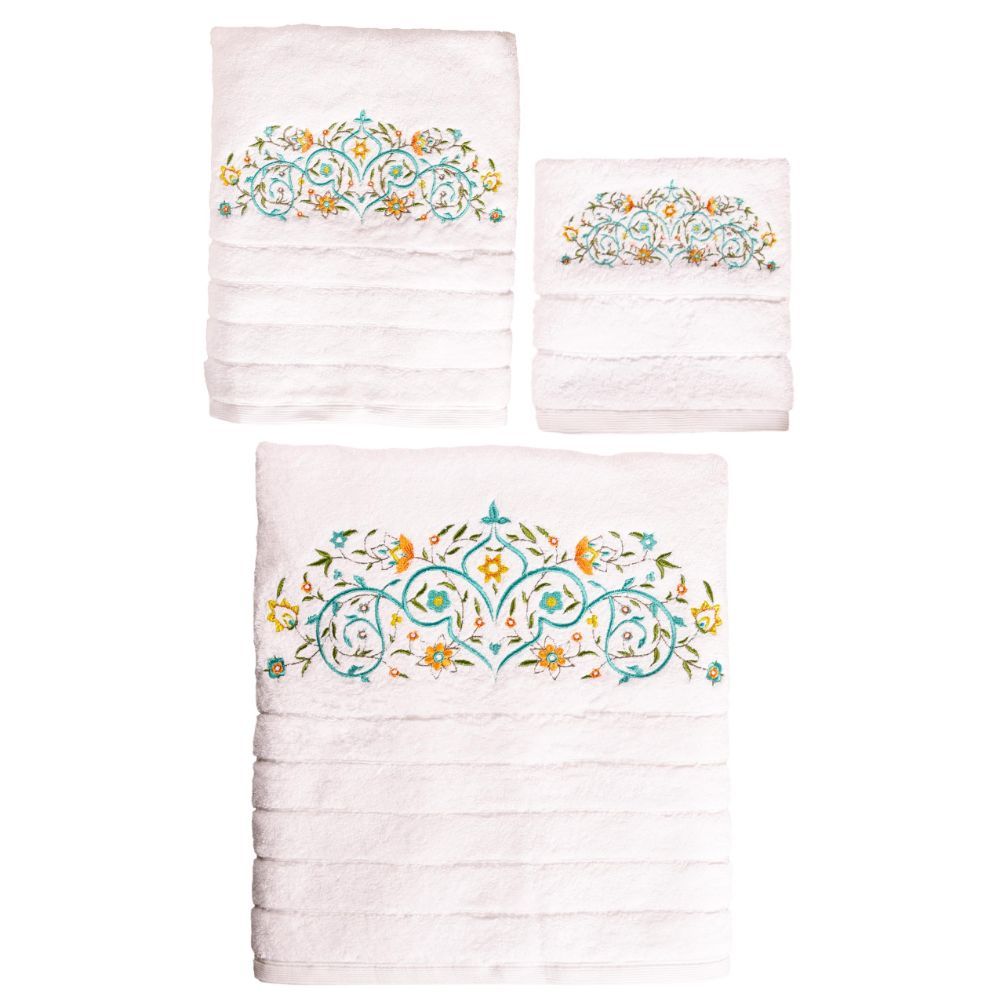 Creative Costumez - Arabesque Towel Set - White