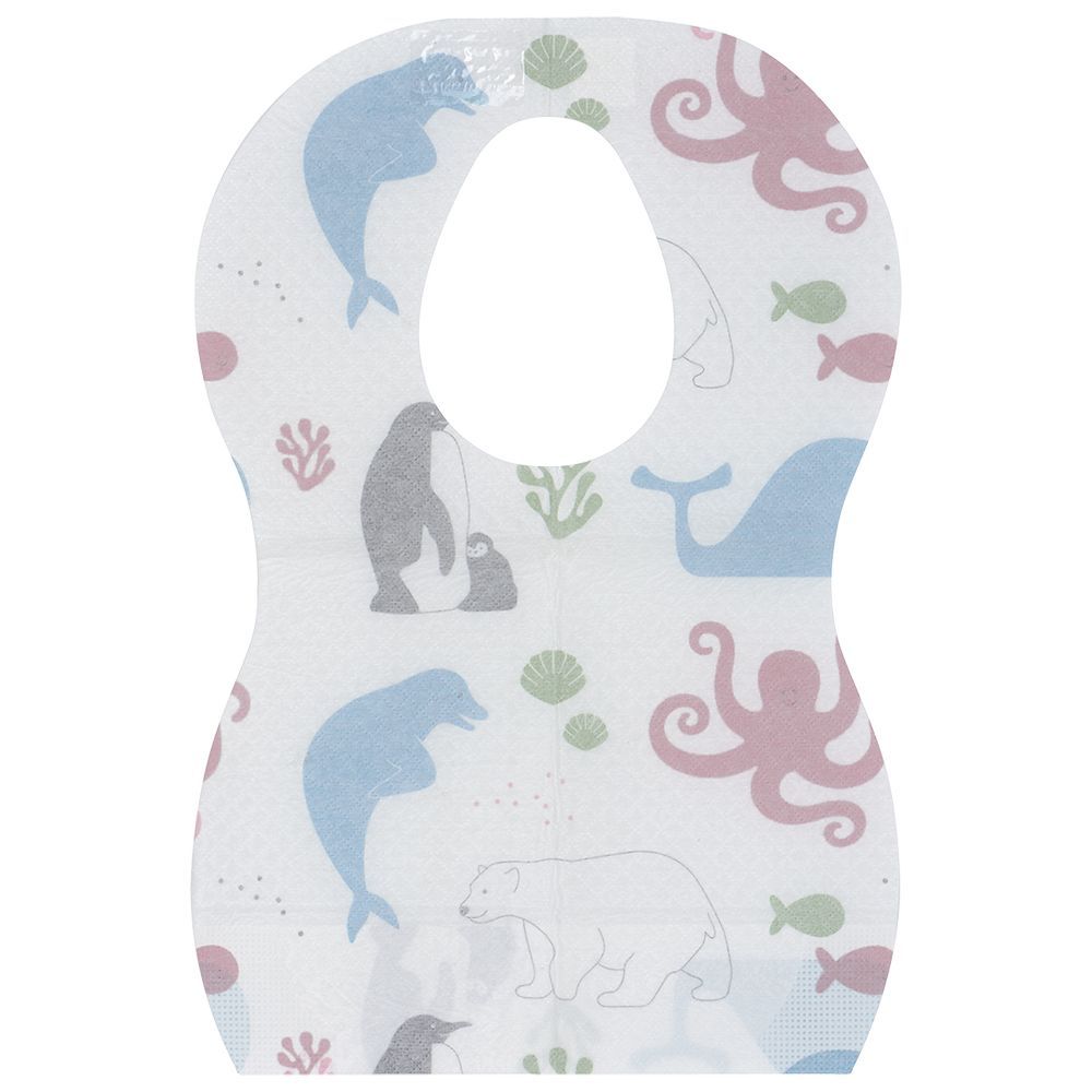 Mininor - Disposable Bib - 10pcs - White