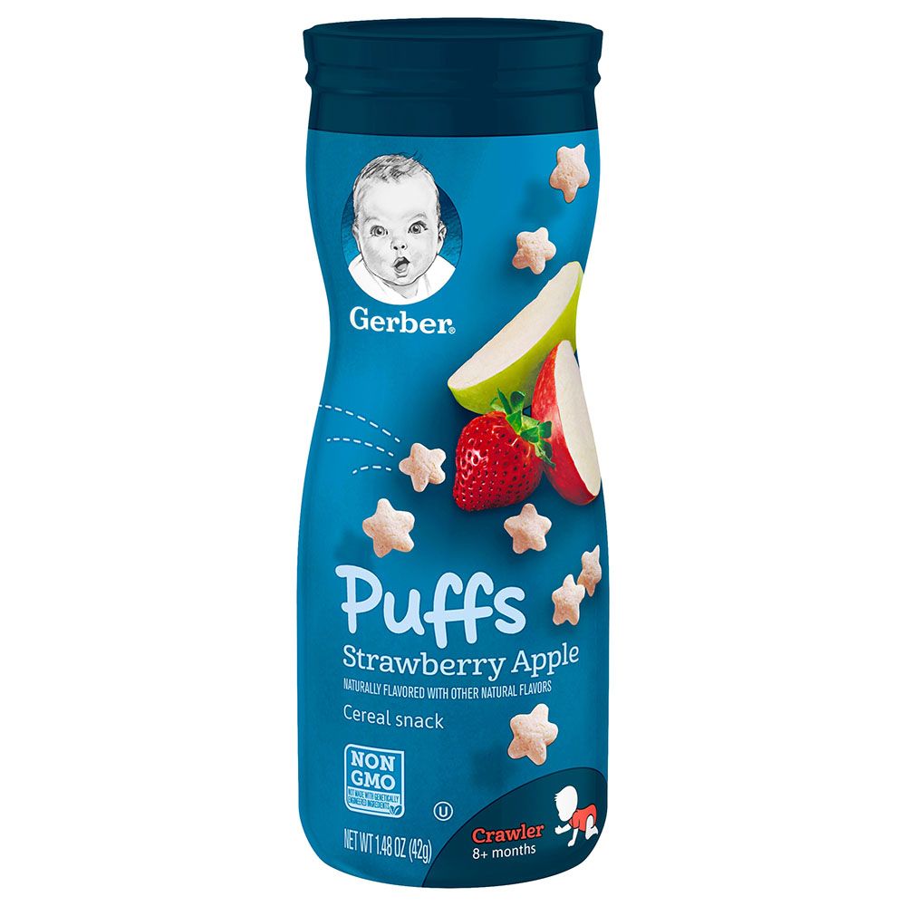 Gerber - Puffs Strawberry Apple 42g