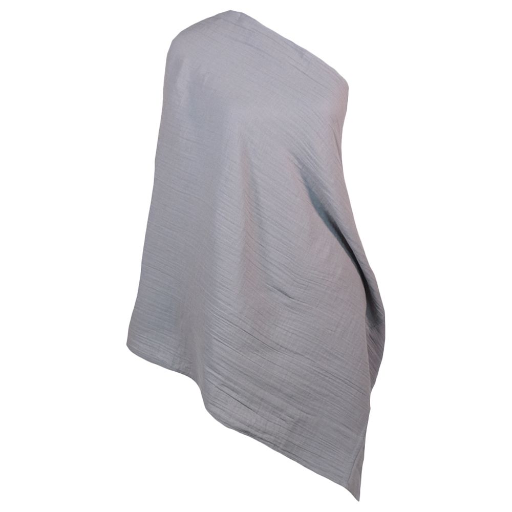 Me - Organic Crinkle Muslin Nursing Scarf - Grey