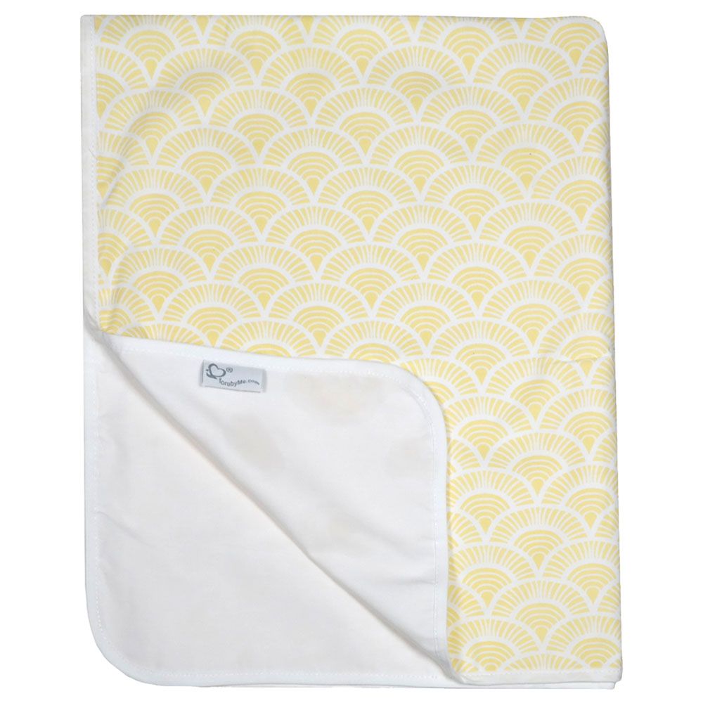 Me - Organic Blanket - Art Deco - Yellow