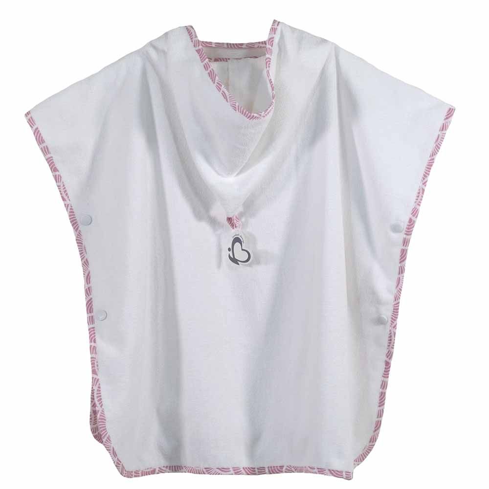 Me - Organic Toddler Poncho Art Deco - Pink