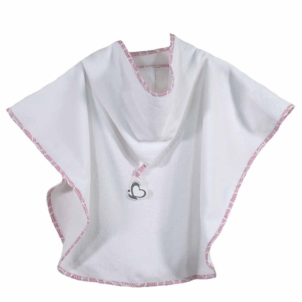 Me - Organic Baby Poncho Art Deco - Pink