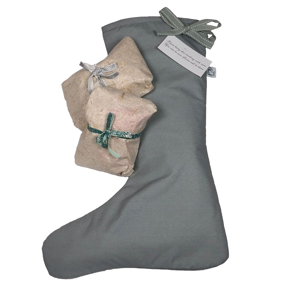 ME - Organic Christmas Stocking - Grey
