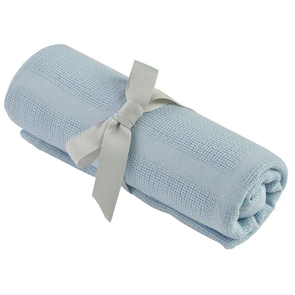 Kinder Valley - Bamboo Cellular Blanket - Blue