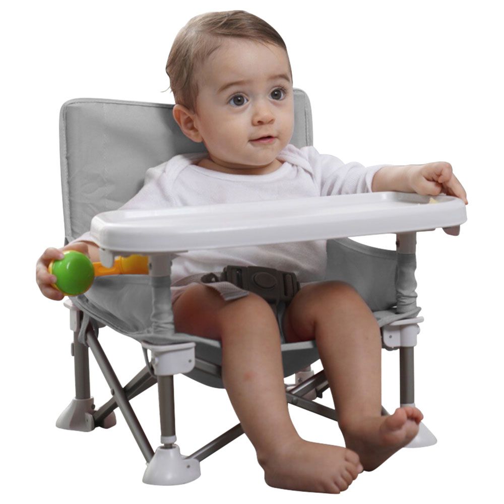 Mumfactory - Baby Floor Booster Feeding Chair - Grey