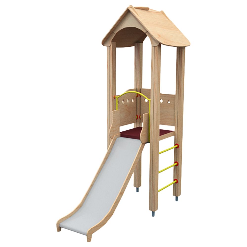 Moon Kids - Platform With Roof, Ladder & Slide