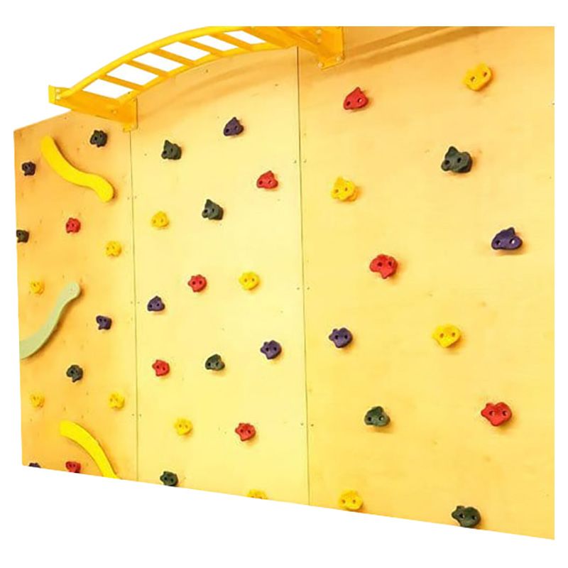 Moon Kids - Climbing Wall With Monkey Bars - Natural Wood