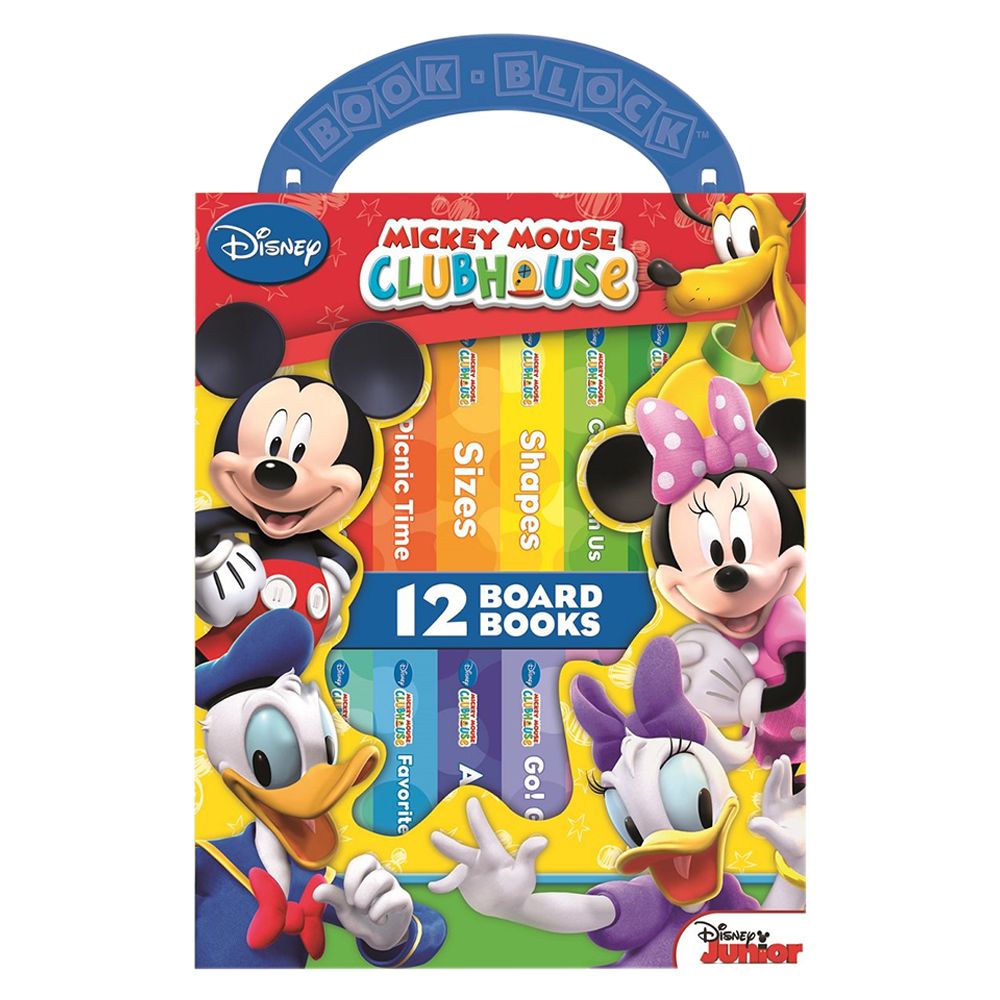 مجموعة الكتب المصنوعة من الورق المقوى للأطفال 12 Mickey Mouse Clubhouse