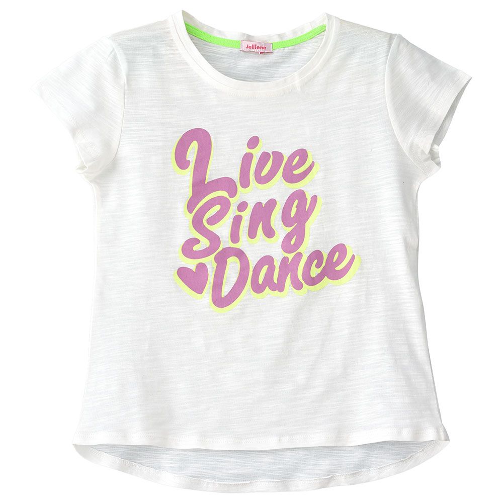 Jelliene - Printed S/Slv Knit T-Shirt - Ivory