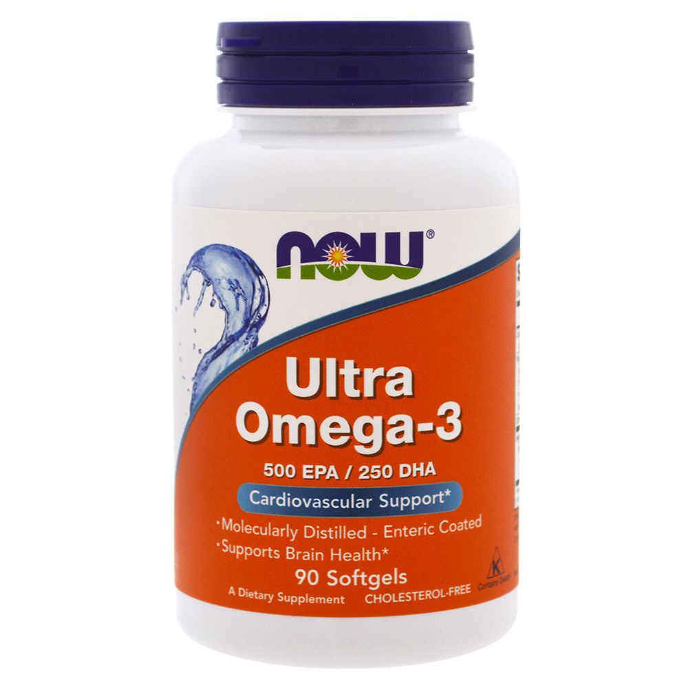 NOW - Ultra Omega-3 500 EPA/250 DHA 90 Softgels