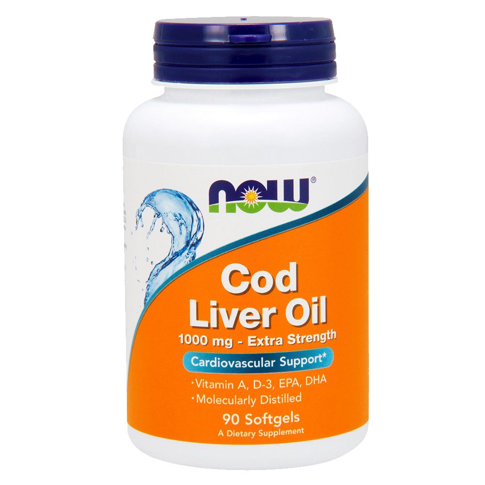 NOW - Cod Liver Oil Extra Strength 1000 mg 90 Softgels