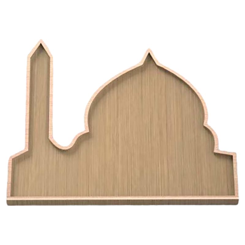 HilalFul - Acacia Wood Tray: Mosque