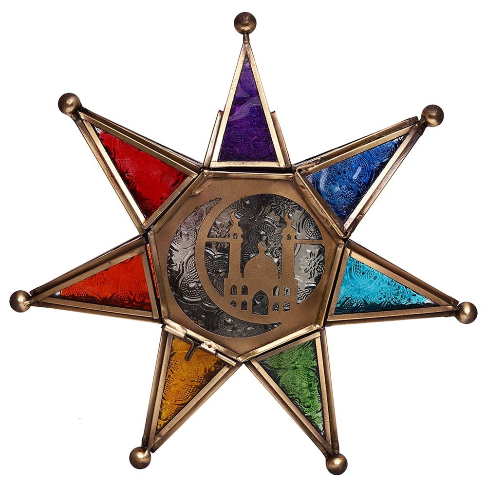 HilalFul - Authentic Handmade Hanging Star - Transparent Center