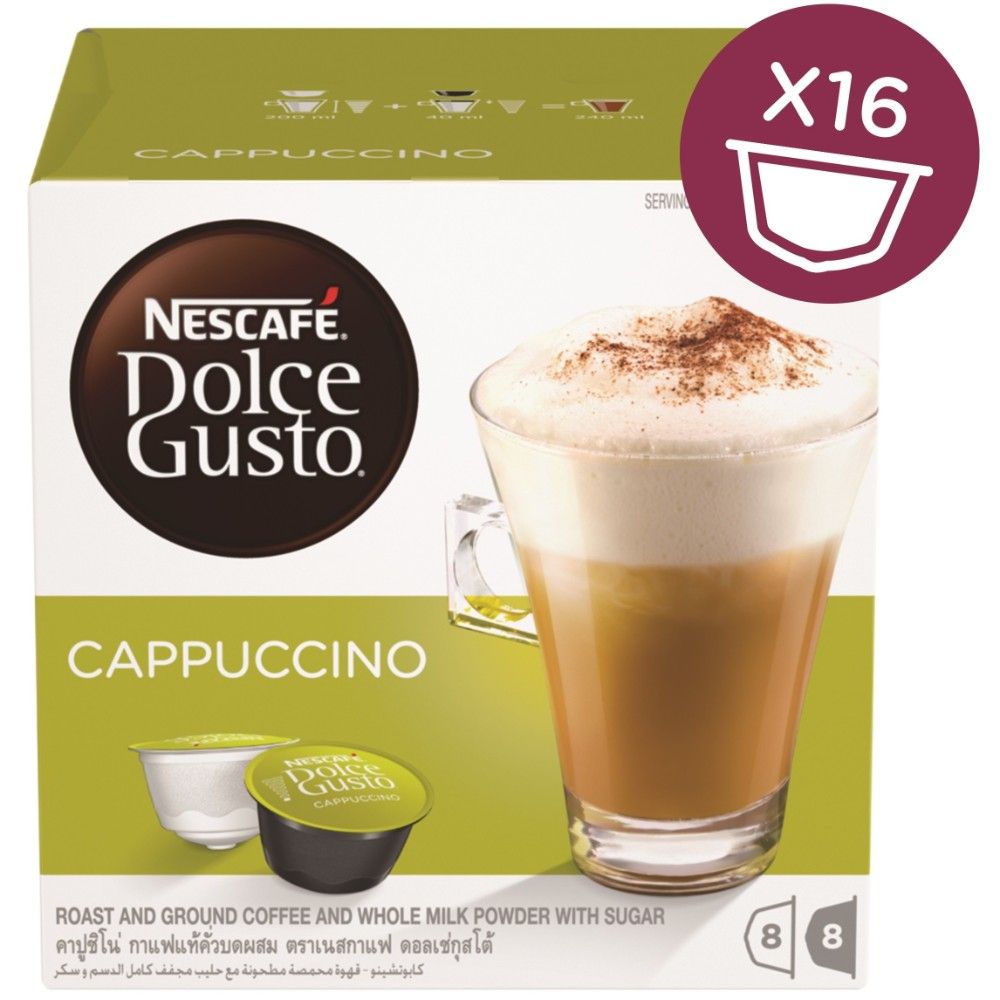 Nescafe Dolce Gusto - Cappuccino Coffee - 16 Capsules