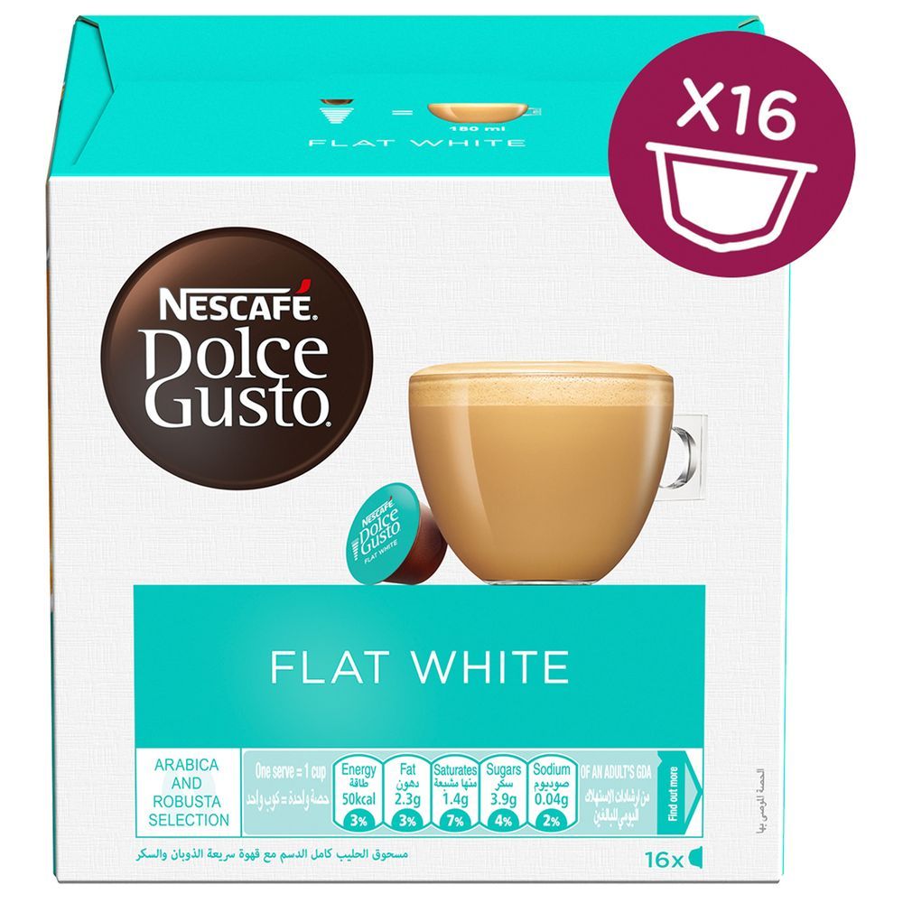 Nescafe - Dolce Gusto Flat White Coffee - 16 Capsules