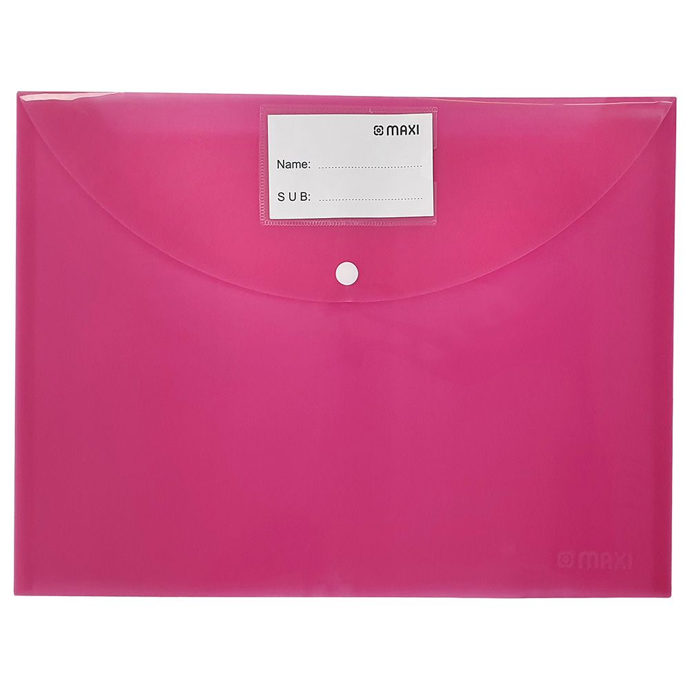 Maxi - Foolscap Document Folder - Pink