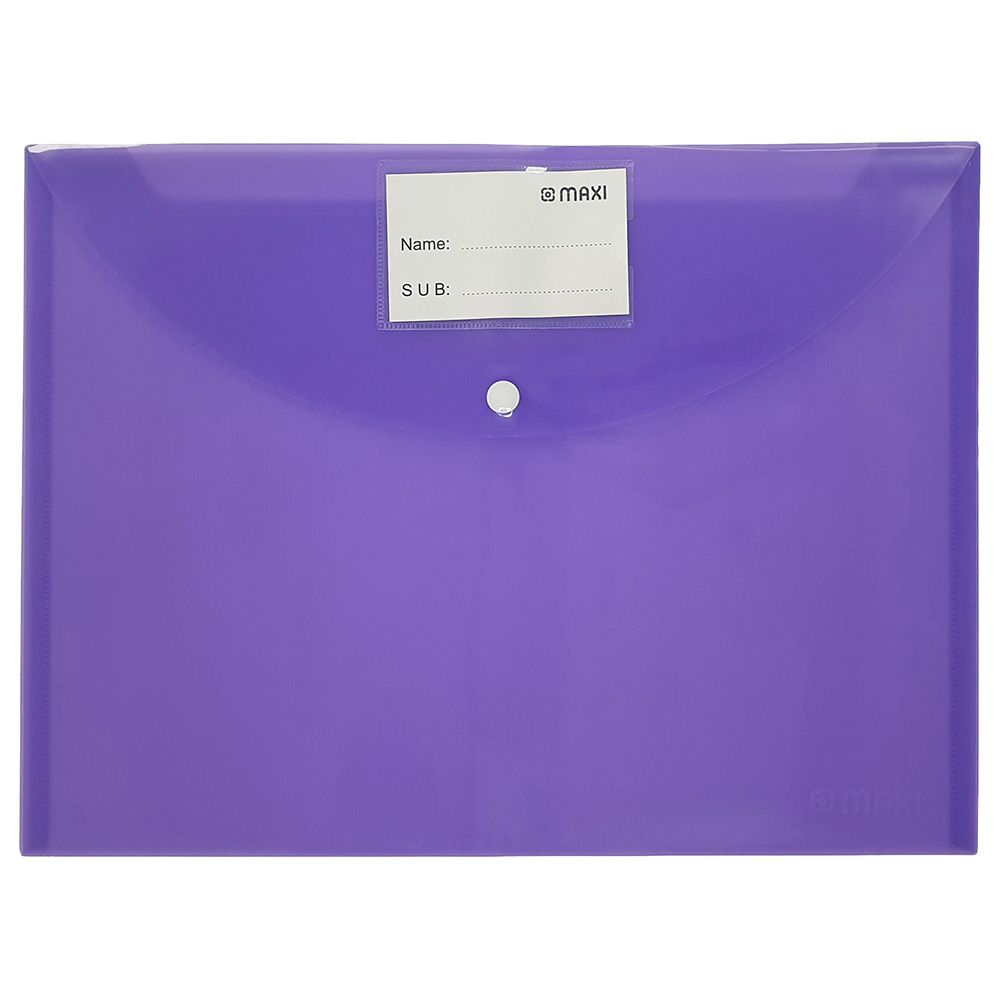 Maxi - Foolscap Document Folder - Purple