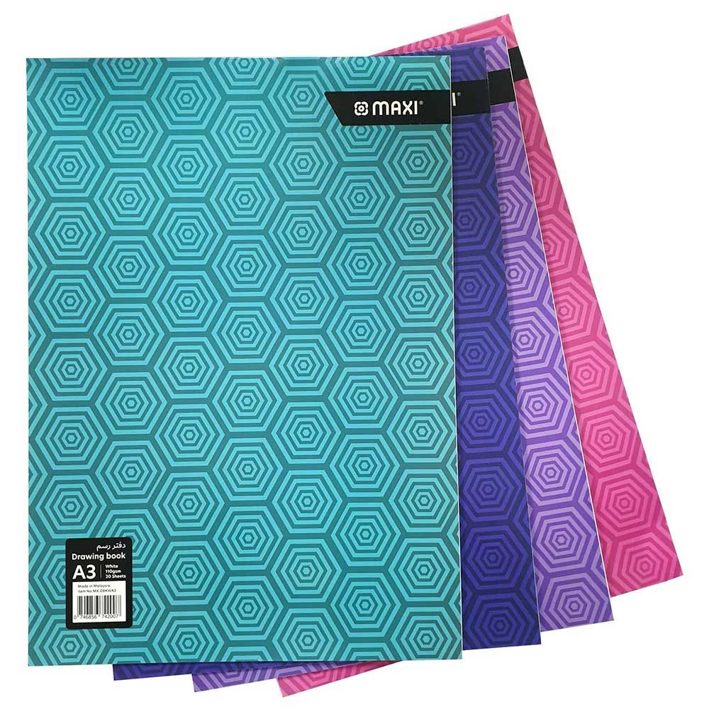 Maxi - White Drawing Pad A3 - 20 Sheets 