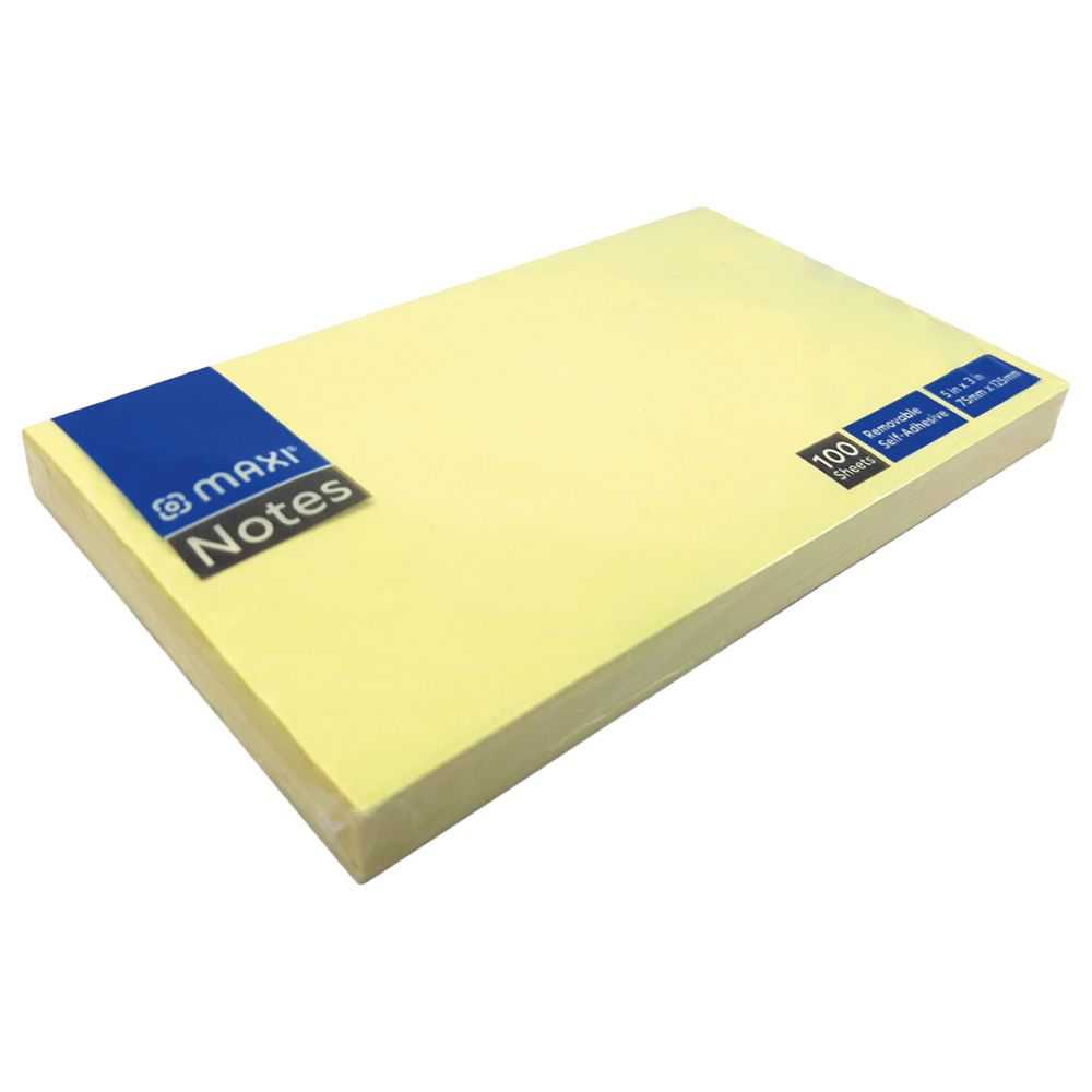 Maxi - Sticky Notes Pastel Yellow 100 Sheets Each