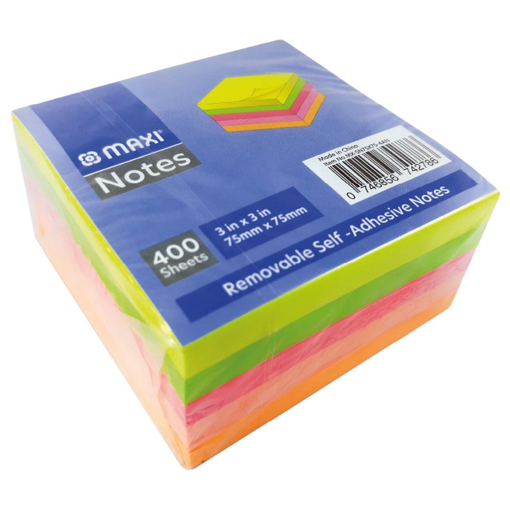 Maxi - Sticky Notes Cubes 5 Neon 80 Sheets