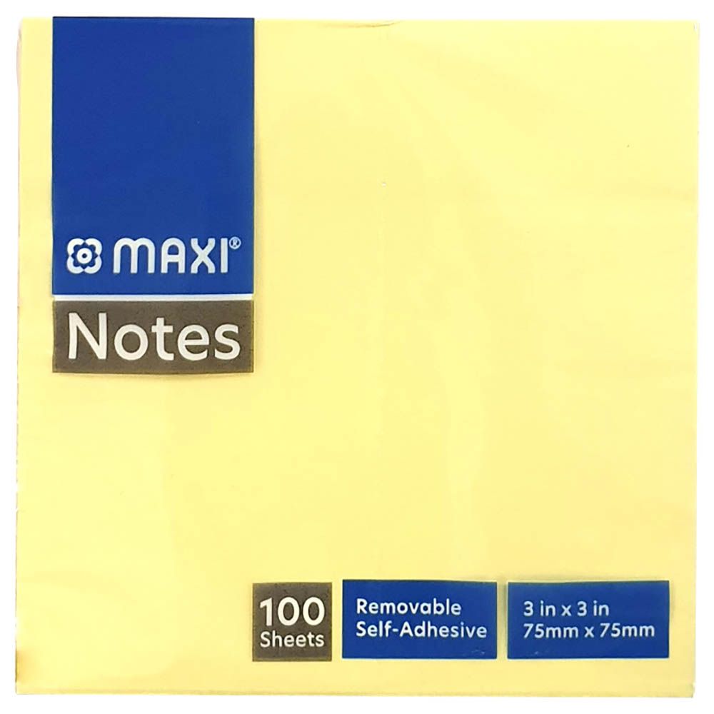 Maxi - Sticky Notes 100 Sheets Each - Yellow
