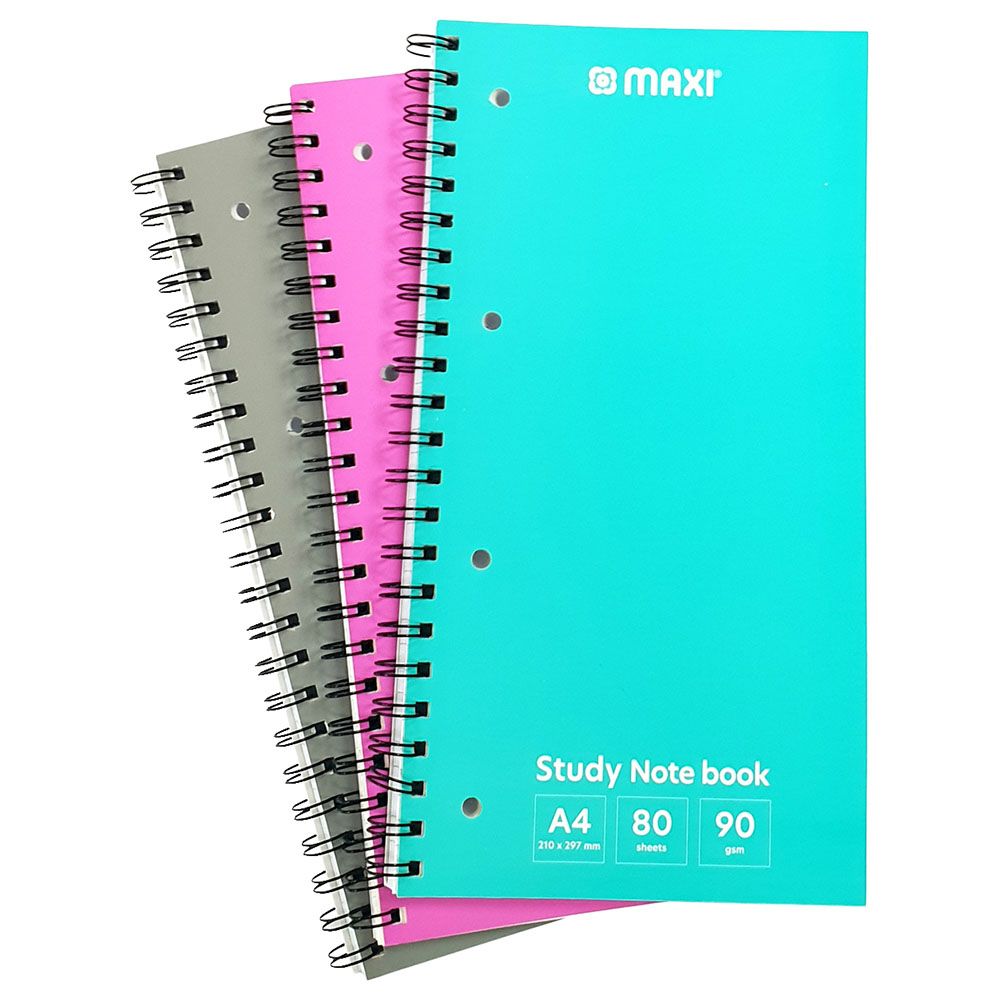 Maxi - 80 Sheets Study Notebook A4
